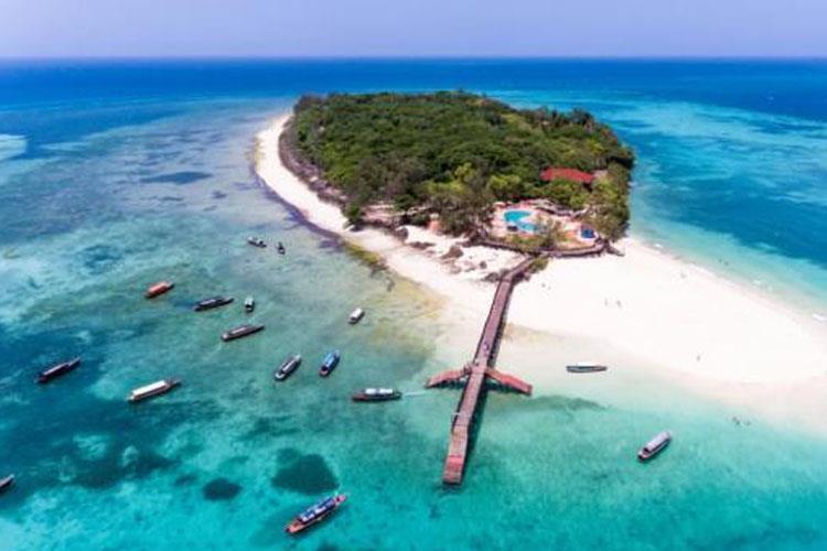 Zanzibar honeymoon beach and luxury resort view